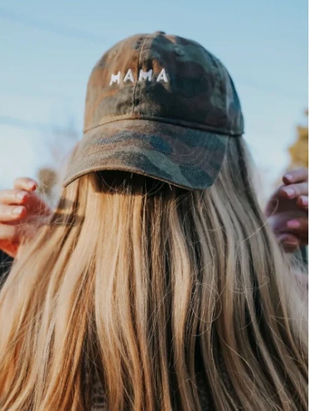 Women's Friday + Saturday F+S Mama Camoflage Camo Hat Ball Cap